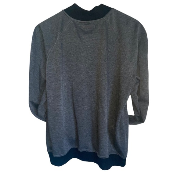 Max Studio Full Zip Lightweight Jacket. Gray & Black. - Picture 4 of 6